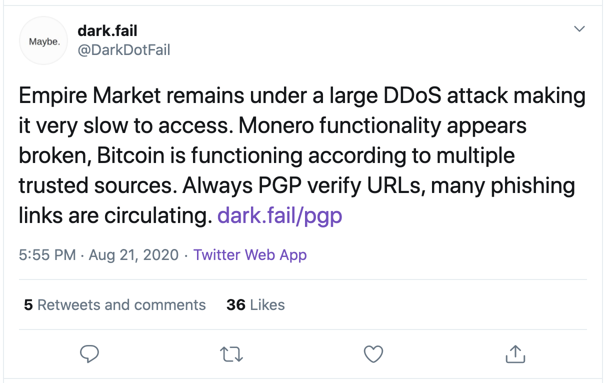 Darknet Market Ddos